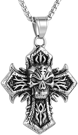 Amazon.com: Alchemy Gothic Ozzy Osbourne Cross Necklace, Black